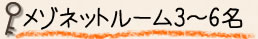 メゾネットルーム3～6名